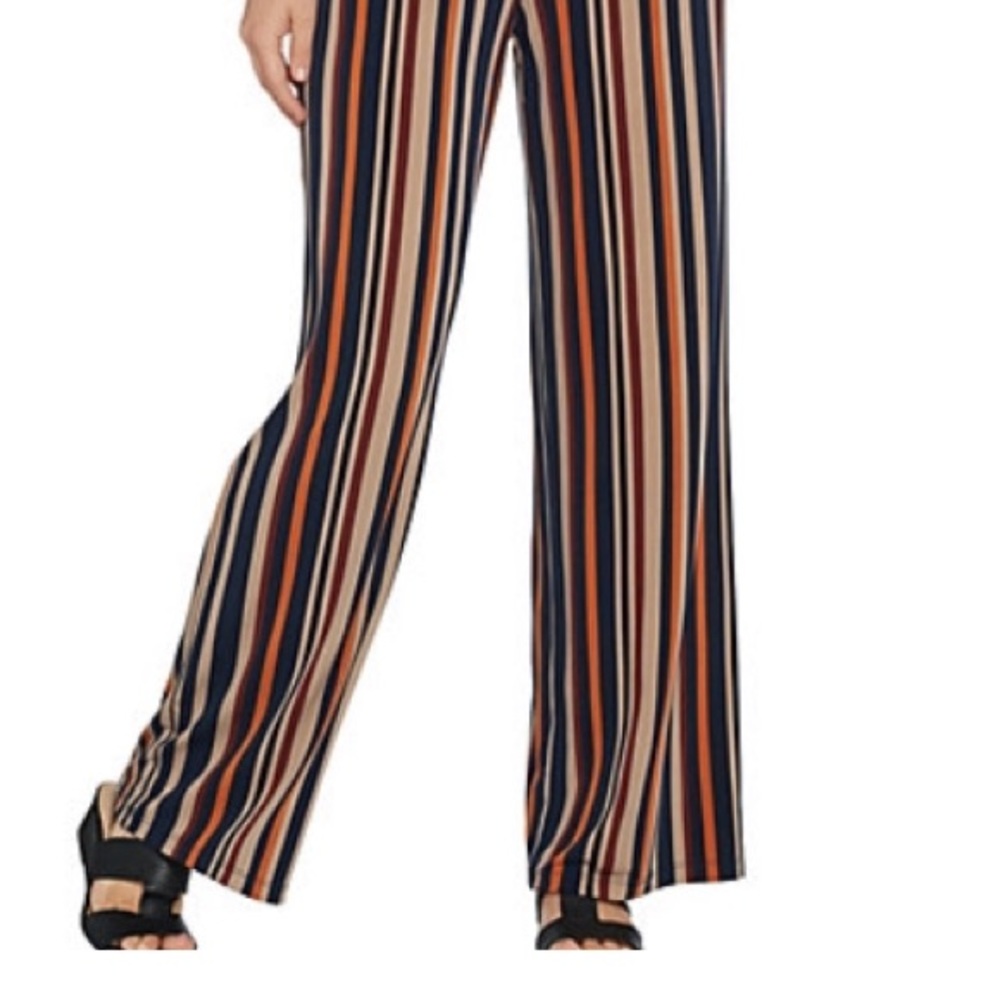 Susan Graver Liquid knit printed wide leg pants